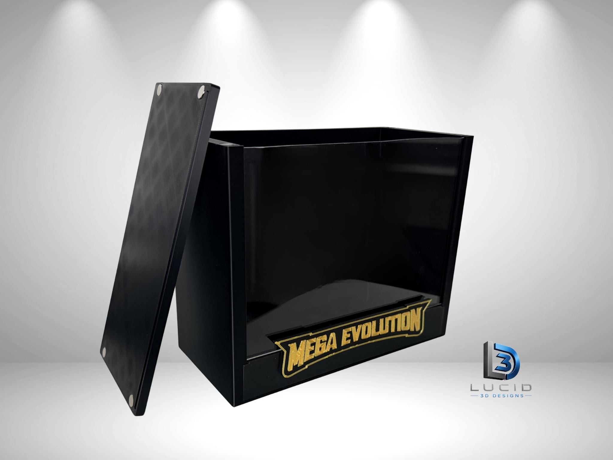 Pokemon Mega Evolution Lucario ETB Display Case | 3D Printed PLA | Magnetic Lid | Acrylic | ETB - image 4