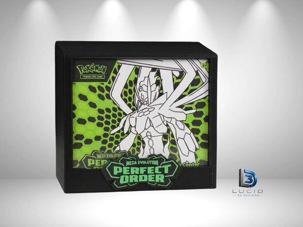 Perfect Order ETB Display Case | Pokemon Elite Trainer Box Protector | 3D Printed PLA | Magnetic Lid | Acrylic | Collector Gift