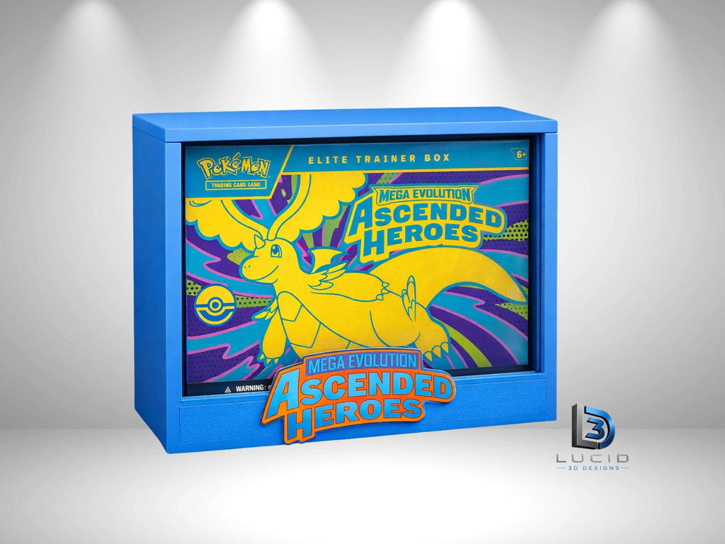 Pokemon Mega Evolution Ascended Heroes ETB Case | 3D Printed PLA | Magnetic Lid | Acrylic | ETB - image 1