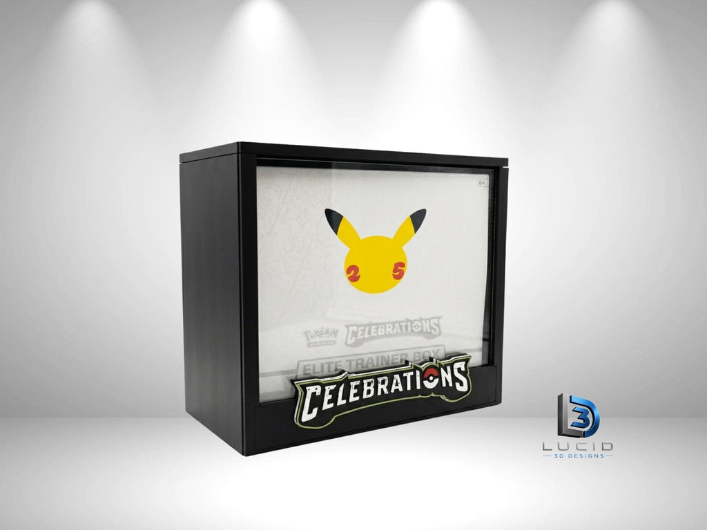 Pokemon Celebrations Elite Trainer Box Display Case | 3D Printed PLA | Magnetic Lid | Acrylic | ETB - image 1