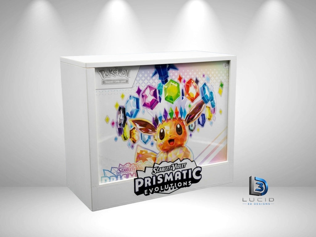 Pokemon Prismatic Evolutions Elite Trainer Box Case | 3D Printed PLA | Magnetic Lid | Acrylic | ETB - image 1