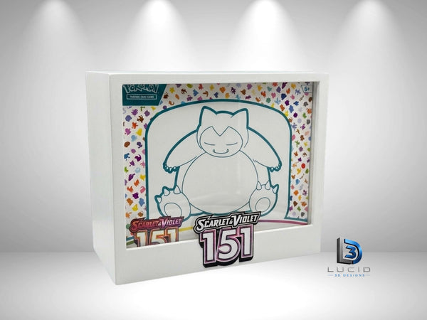 Scarlet & Violet 151 ETB Display Case | Pokemon Elite Trainer Box Protector | 3D Printed PLA | Magnetic Lid | Acrylic | Collector Gift