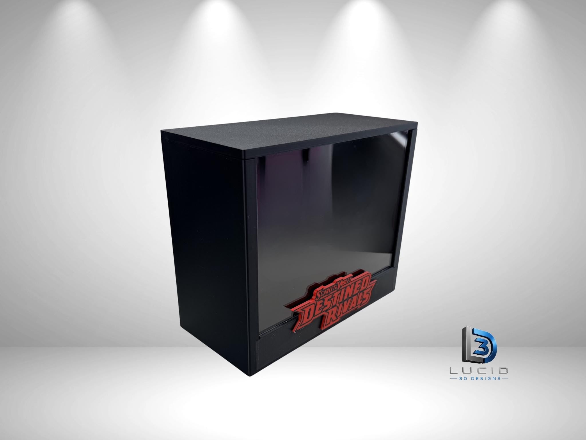 Pokemon Destined Rivals ETB Display Case - Side View