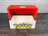 Pokeball ETB Display Case with Pokemon logo