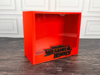Destined Rivals Red ETB display case angle