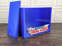 Chaos Rising Blue ETB display case detail