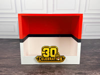 30th Celebration ETB Display Case | Pokemon Elite Trainer Box Protector | 3D Printed PLA | Magnetic Lid | Acrylic | Collector Gift