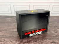 One Piece OP-06 booster box display case - black frame acrylic front