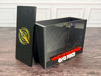 One Piece OP-06 booster box display case with raised logo plate