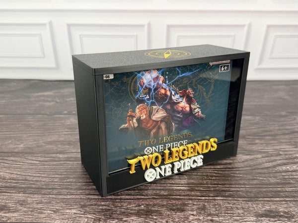 One Piece OP-08 Two Legends Booster Box Display Case | 3D Printed PLA | Magnetic Lid | Acrylic | TCG Collector Gift