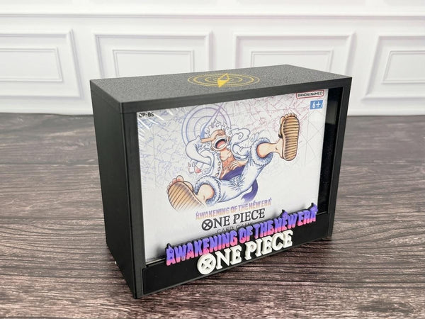One Piece OP-05 Awakening of the New Era Booster Box Display Case | 3D Printed PLA | Magnetic Lid | Acrylic | TCG Collector Gift