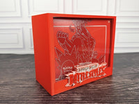 Battle Styles ETB display case - red frame front angle
