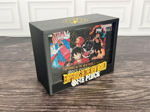 One Piece OP-09 Emperors in the New World Booster Box Display Case | 3D Printed PLA | Magnetic Lid | Acrylic | TCG Collector Gift