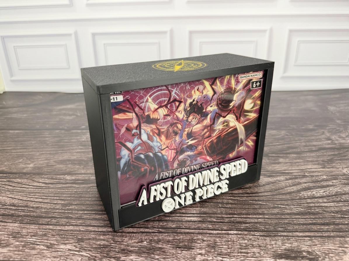 One Piece OP-11 A Fist of Divine Speed booster box display case with box inside