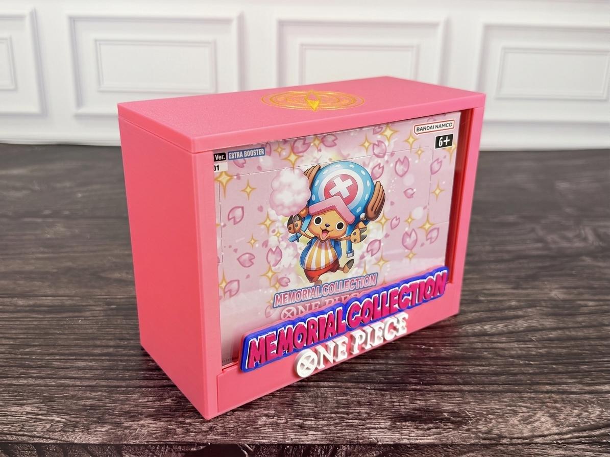 One Piece EB-01 Memorial Collection booster box display case with box inside