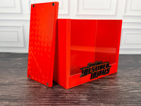 Destined Rivals Red ETB display case detail
