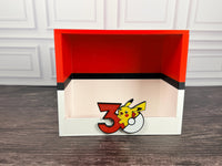 30th Anniversary ETB Display Case | Pokemon Elite Trainer Box Protector | 3D Printed PLA | Magnetic Lid | Acrylic | Collector Gift