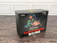 One Piece OP-06 Wings of the Captain booster box display case - front angle