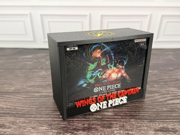 One Piece OP-06 Wings of the Captain Booster Box Display Case | 3D Printed PLA | Magnetic Lid | Acrylic | TCG Collector Gift