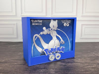 Pokemon GO ETB display case with Elite Trainer Box inside