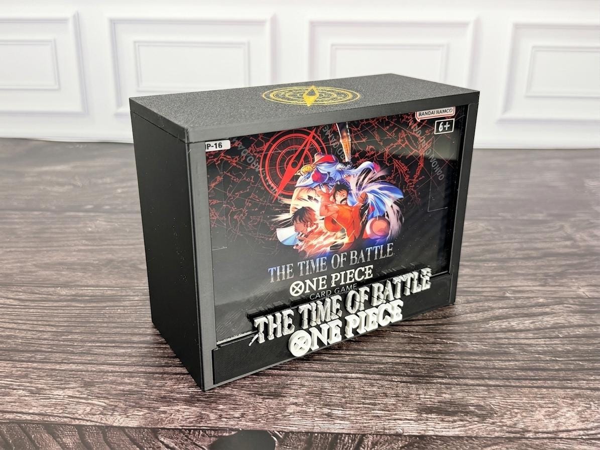 One Piece OP-16 The Time of Battle booster box display case with box inside