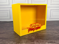 Vivid Voltage yellow ETB display case front view