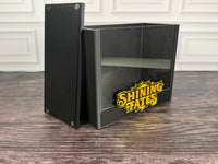 Shining Fates ETB display case with the magnetic acrylic front panel removed