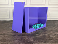Journey Together ETB display case with the magnetic acrylic front panel removed