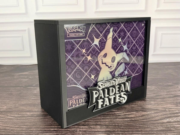 Paldean Fates ETB Display Case | Pokemon Elite Trainer Box Protector | 3D Printed PLA | Magnetic Lid | Acrylic | Collector Gift