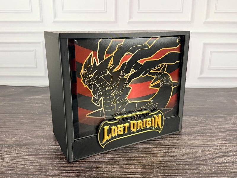 Lost Origin ETB Display Case | Pokemon Elite Trainer Box Protector | 3D Printed PLA | Magnetic Lid | Acrylic | Collector Gift