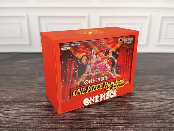 One Piece EB-03 Heroines Edition Booster Box Display Case | 3D Printed PLA | Magnetic Lid | Acrylic | TCG Collector Gift
