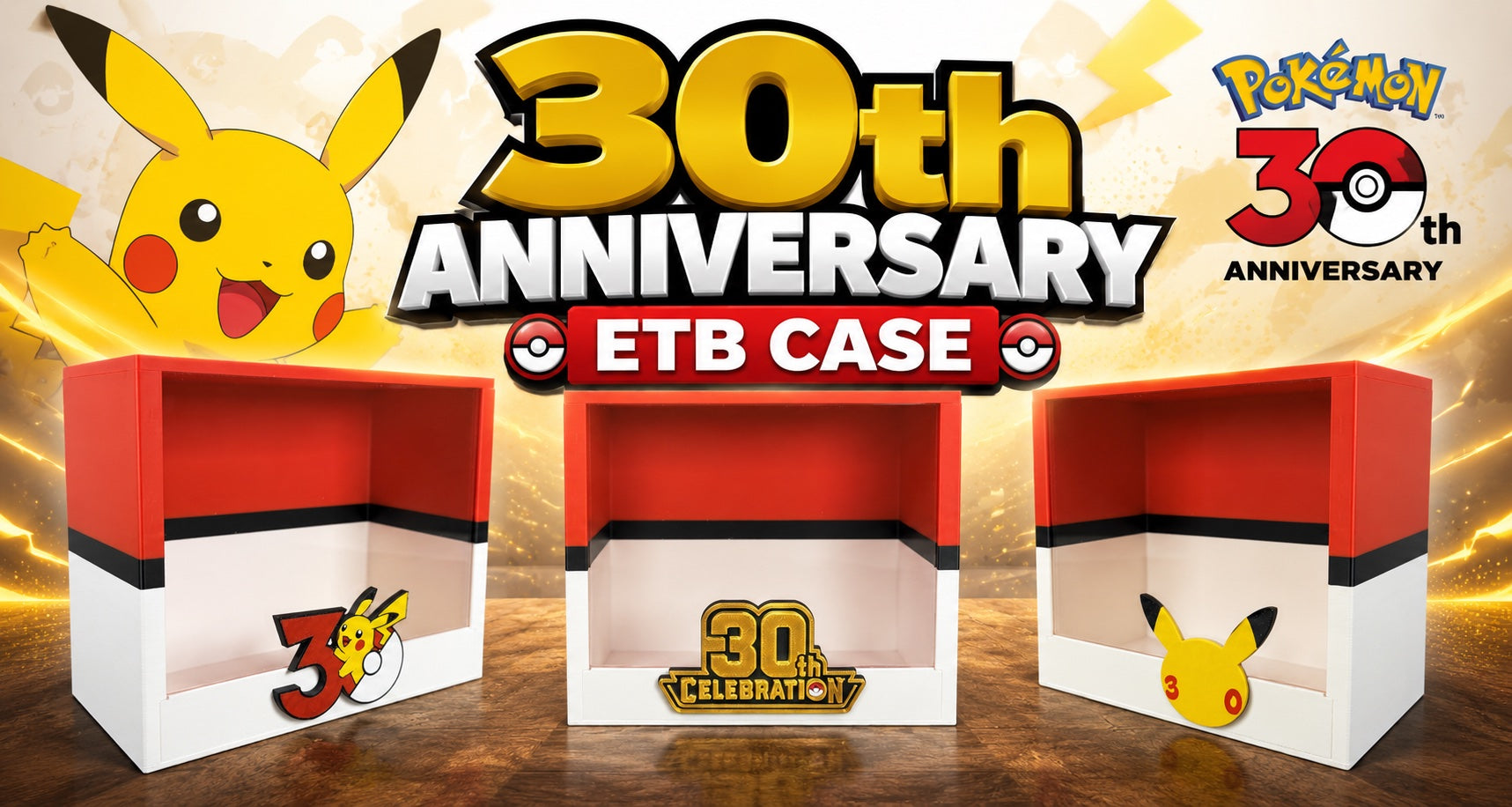 30th Anniversary ETB display cases